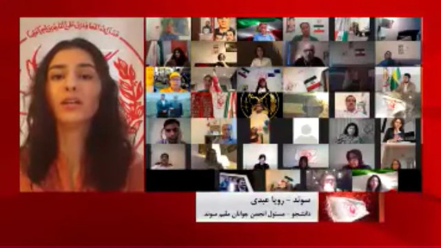 سخنان رویا عبدی - مسئول انجمن جوانان مقیم سوئد